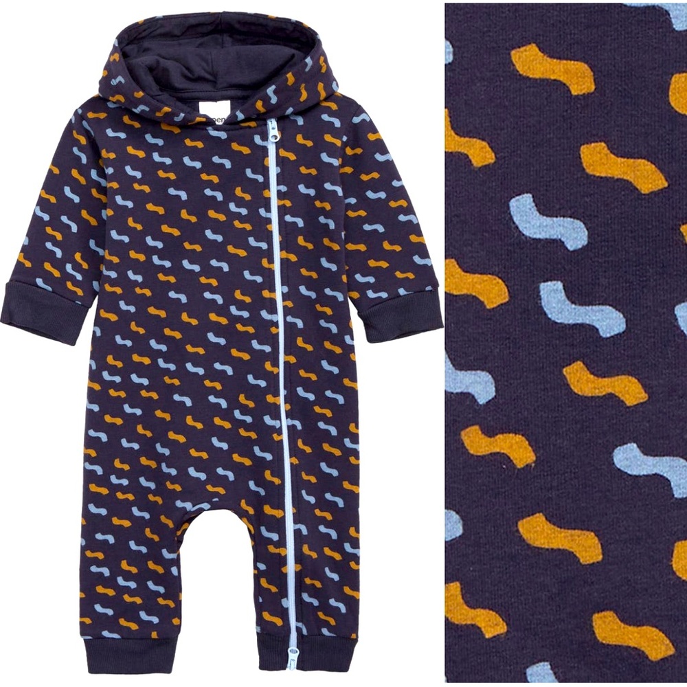 Open Edit Hooded Romper- 12M